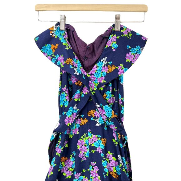 Vintage Melodie Frocks co.  Halter Floral Maxi Dress - Picture 2 of 6